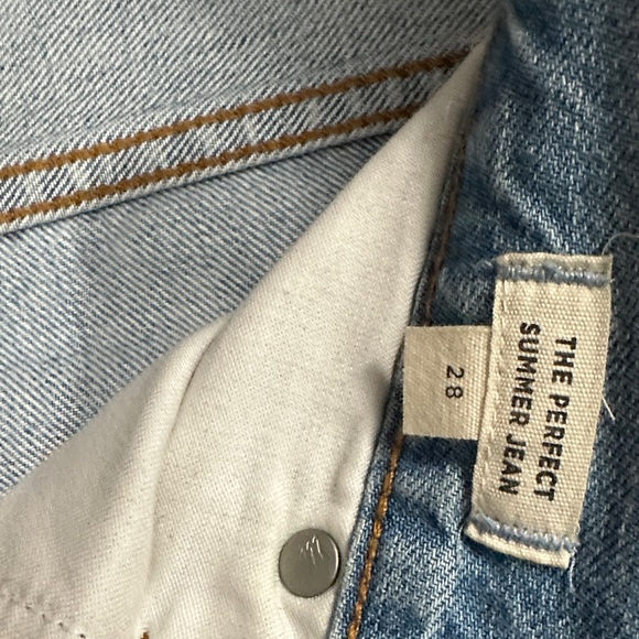 Madewell Light Blue Straight Leg Jeans Size 8 - Picture 3 of 11